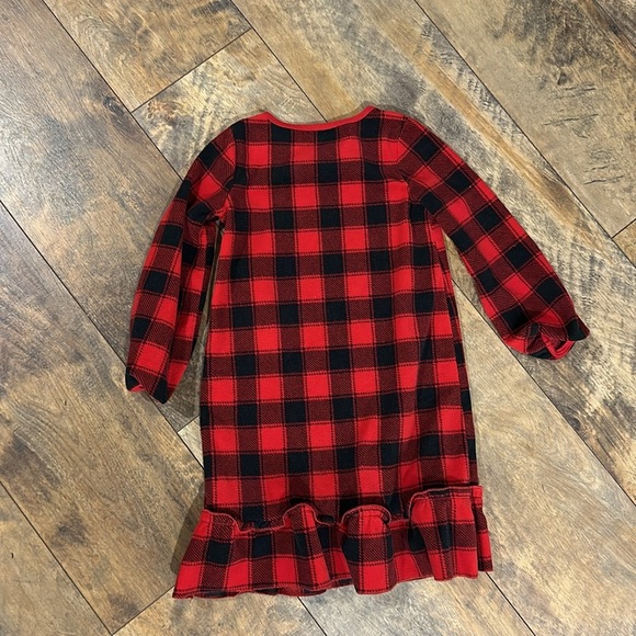 SIMPLE JOYS (Carter’s) Toddler Buffalo Plaid Fleece Nightgown, Size 2/3, EUC - Picture 3 of 3